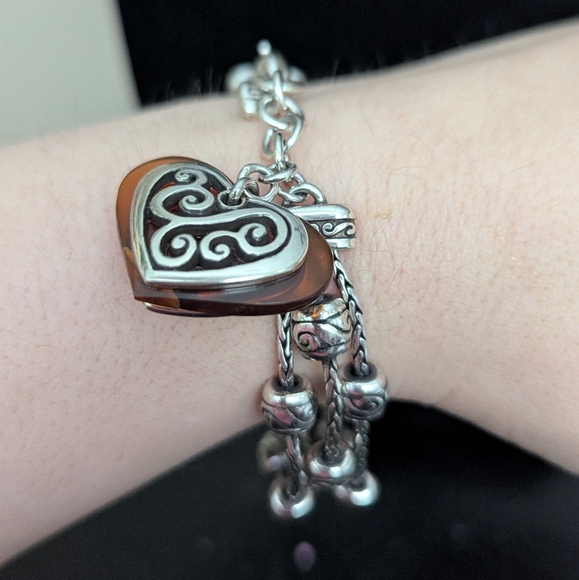 Brighton Silver Heart Charm Bracelet - Picture 7 of 7